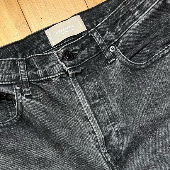 Everlane 90’s Cheeky Cropped Jeans Washed Black Size 26 - Picture 6 of 16
